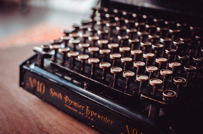 Six Word Wonder typewriter