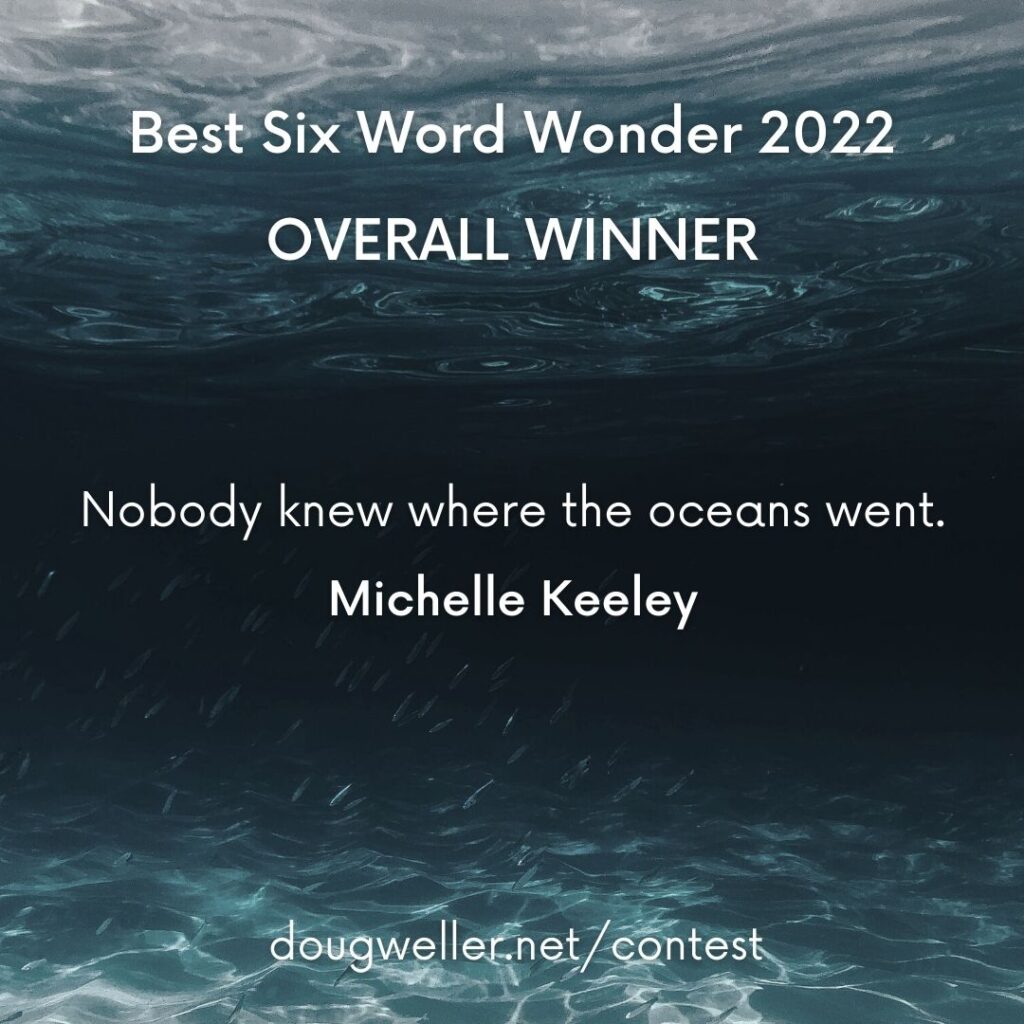 Overall winner - Six Word Wonder Contest 2022