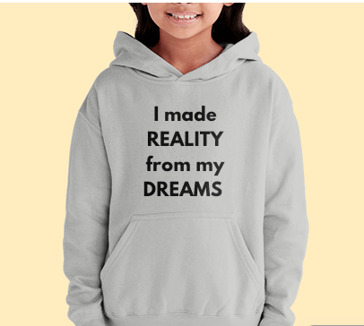 6 word life story on a hoodie